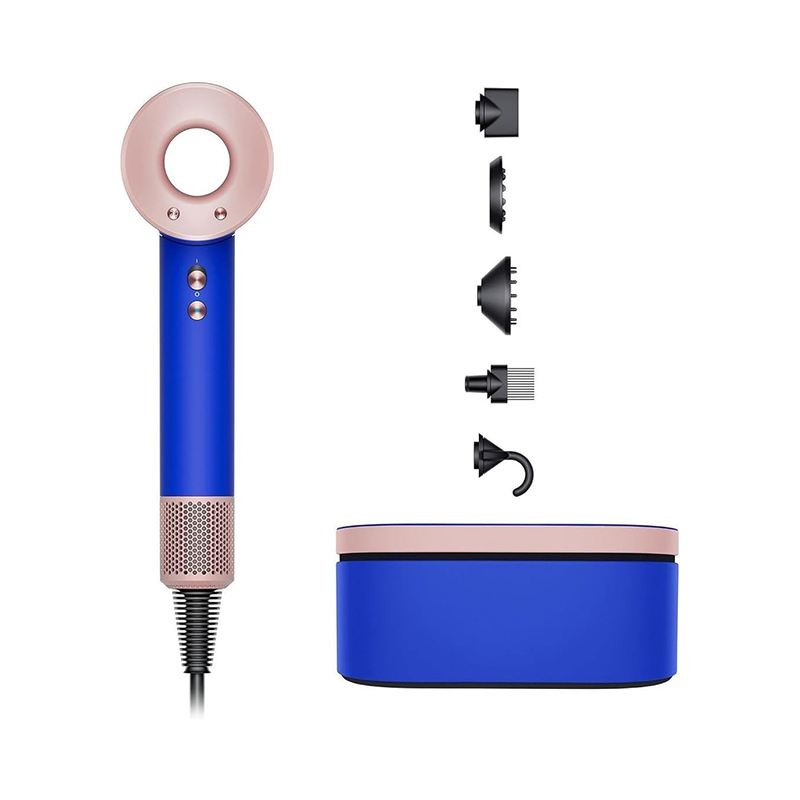 HD07-SpecialEditionBlueBlush سشوار دایسون مدل Dyson Supersonic HD07-Special Edition Blue Blush (آبی/گلبهی)