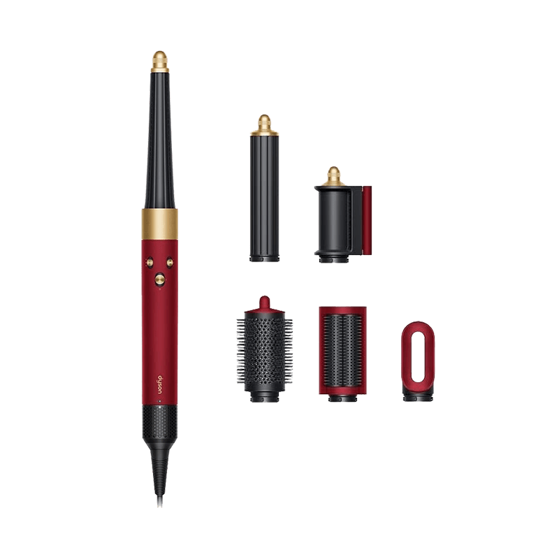 HS08VelvetGold سشوار دایسون مدل Dyson HS08 Airwrap i.d. Red Velvet/Gold