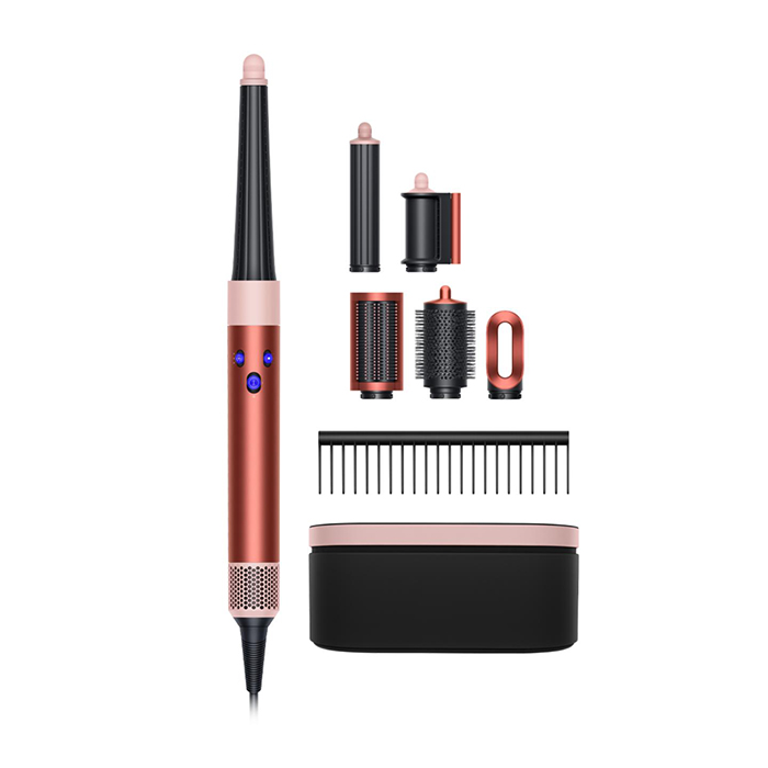 airwrap-strawberry-hs08-1 حالت دهنده مو دایسون مدل (Dyson Airwrap Hs08 (Strawberry Bronze/Blush Pink (صورتی/برنز)