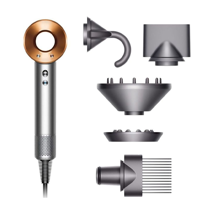 سشوار دایسون مدل HD07 ا Dyson Supersonic Hair Dryer Nickel & Copper