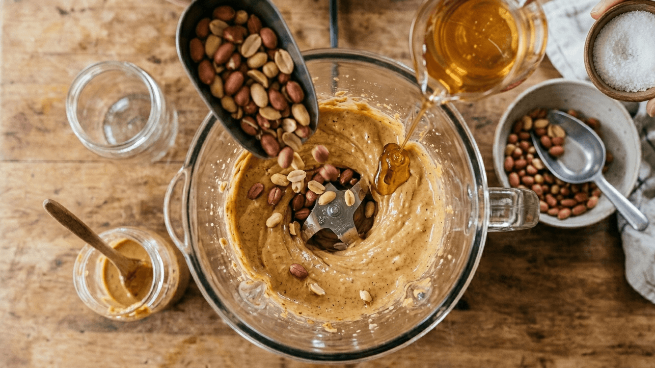 طرز تهیه کره بادام زمینی با مخلوط کن گاستروبک